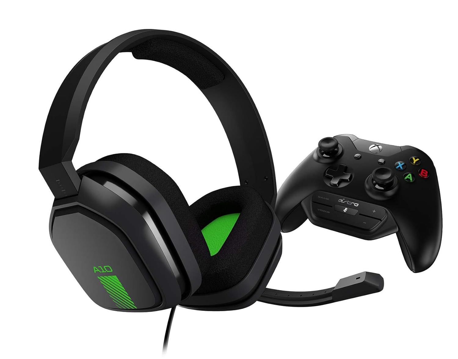 ASTRO Gaming A10 Headset + MixAmp M60 - Green/Black - Xbox One (Renewed)