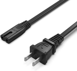 AC Power Cord for Sony PS5 PS4 PS3, Xbox Series X/S, One X/S, TV, Printer (ETL Listed)