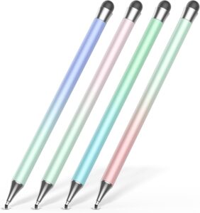 Stylus Pen for Touchscreen (4Pcs), 2-in-1 Stylus for iPad, High Precision