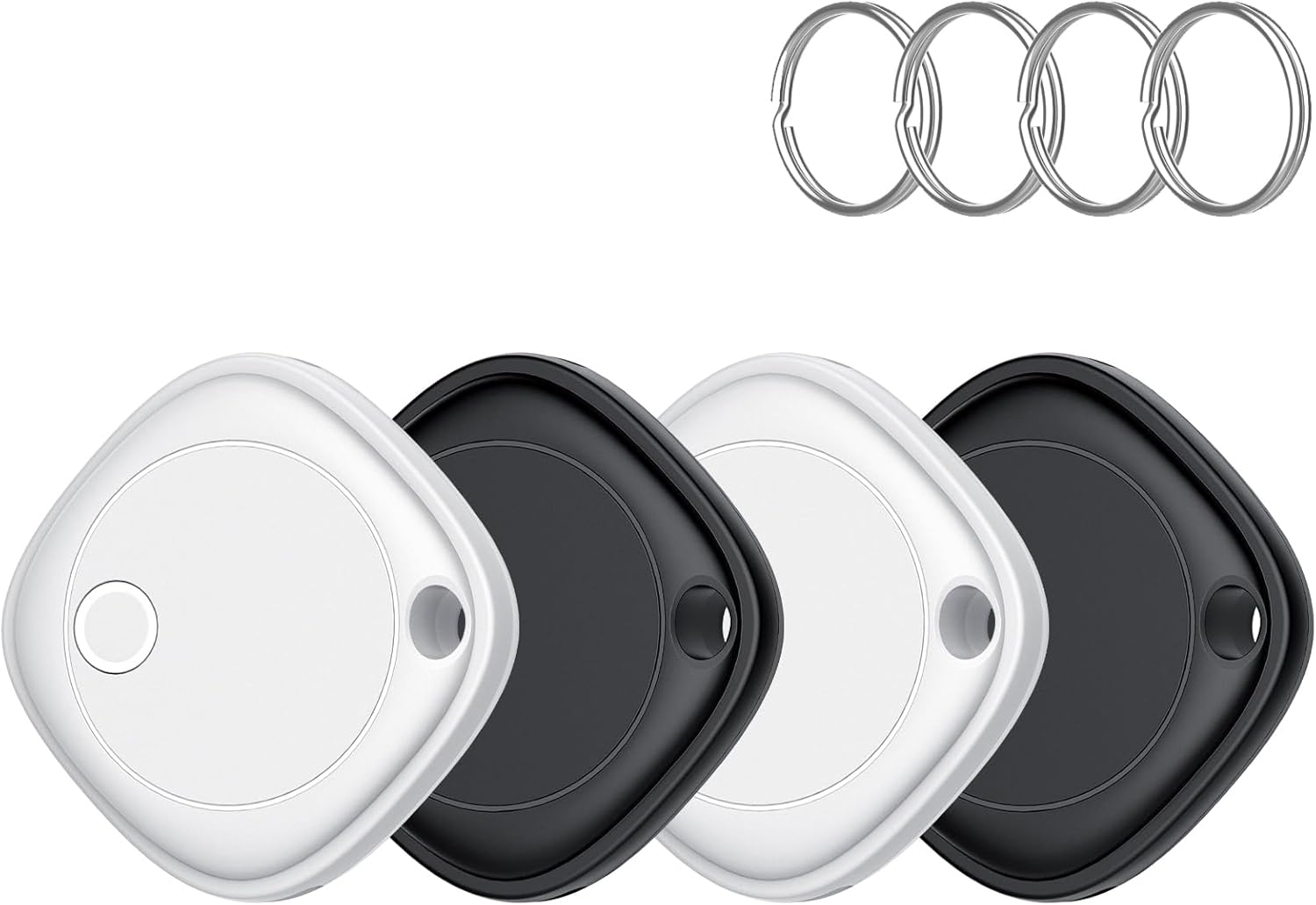 Air Tags-4 Pack, Bluetooth Tracker for Apple Find My (iOS), Item Locator for Keys, Bags, Pets, Wallet, Replaceable Battery