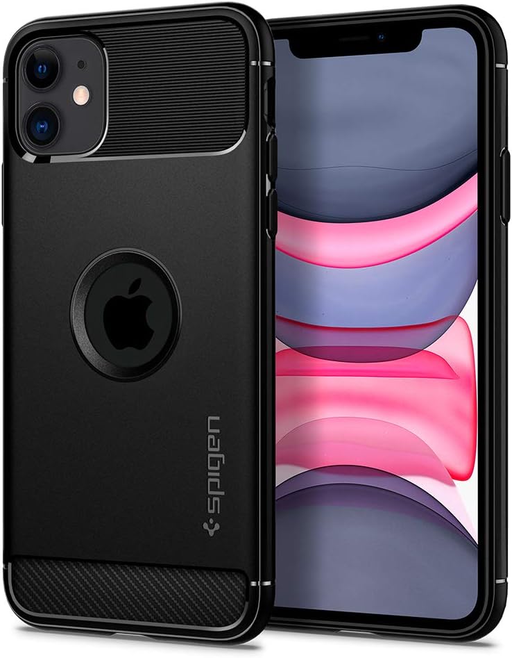 Spigen Rugged Armor iPhone 11 Case (2019) - Matte Black