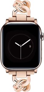 JR.DM Rose Gold Apple Watch Band 38-42mm, S10, iWatch Series 1-10, SE