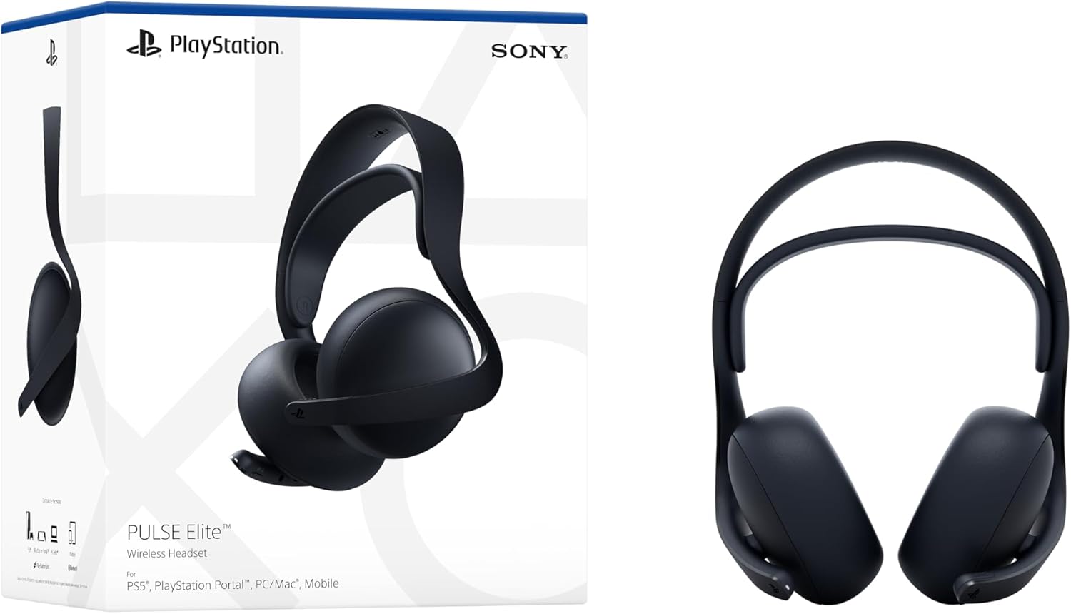 PlayStation Pulse Elite Wireless Headset - Midnight Black (Renewed)