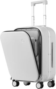 Carry On Luggage, 20'' Suitcase with Laptop Pocket, Aluminum Frame Hardside