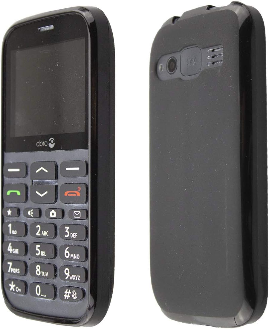 Roxx TPU-Case Black for Doro 1370/1372 Shockproof Precise Fit