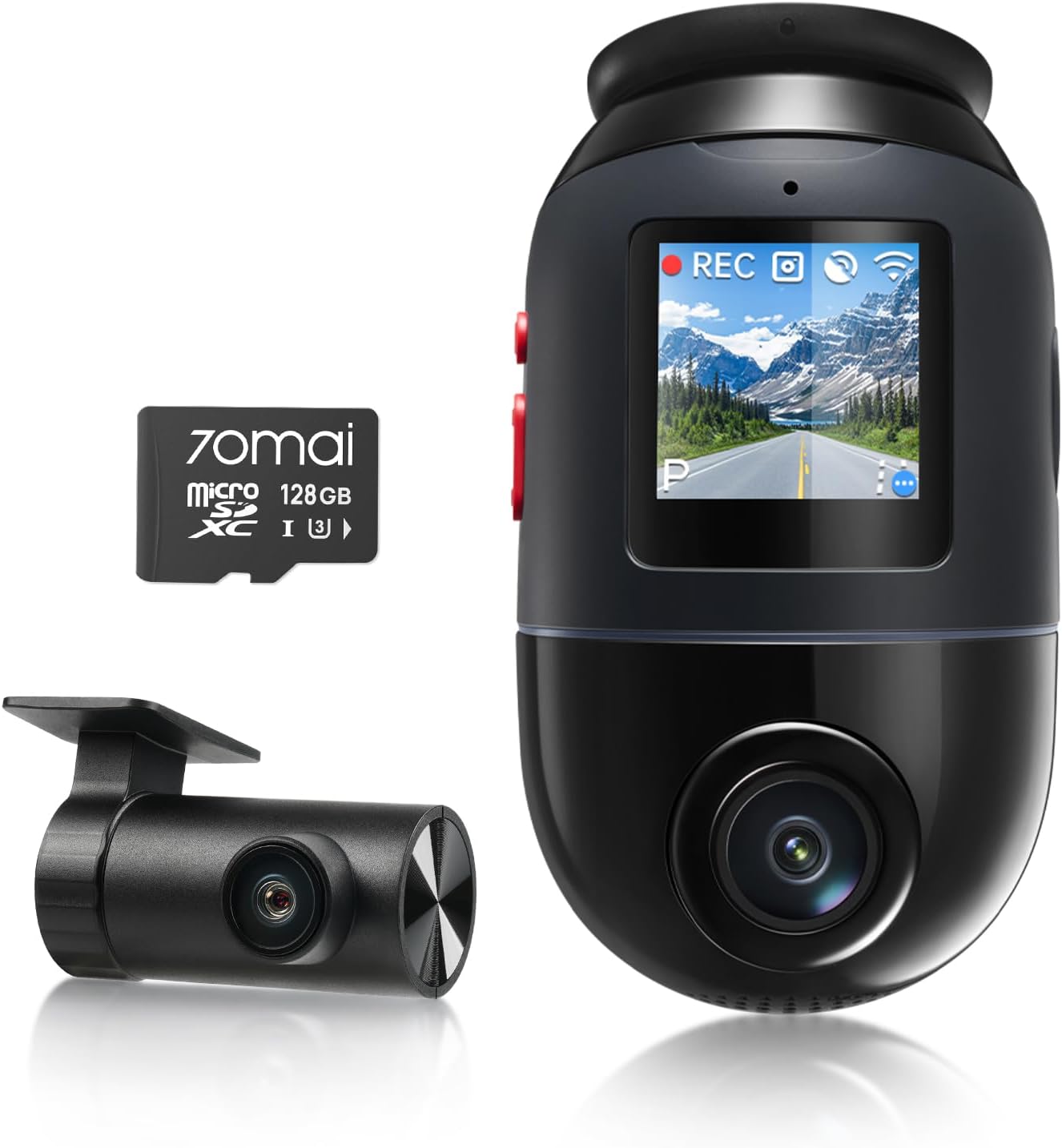 70mai Dual Dash Cam Front and Rear 4K, Sony IMX678, STARVIS 2 Night Vision, 4G LTE, AI Motion Detection, ADAS, 5GHz Wi-Fi 6