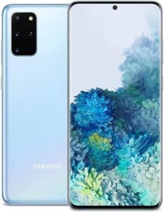 SAMSUNG Galaxy S20+ 5G, US Version, 128GB, Cloud Blue - Unlocked (Renewed)
