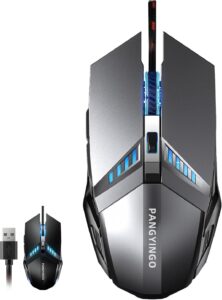 Here’s the rewritten text within the SEO limit (60 characters):  
"ONE-UP Wired Gaming Mouse, Silent, RGB, 6 Buttons, Win/Mac"  
Let me know if you'd like any adjustments!