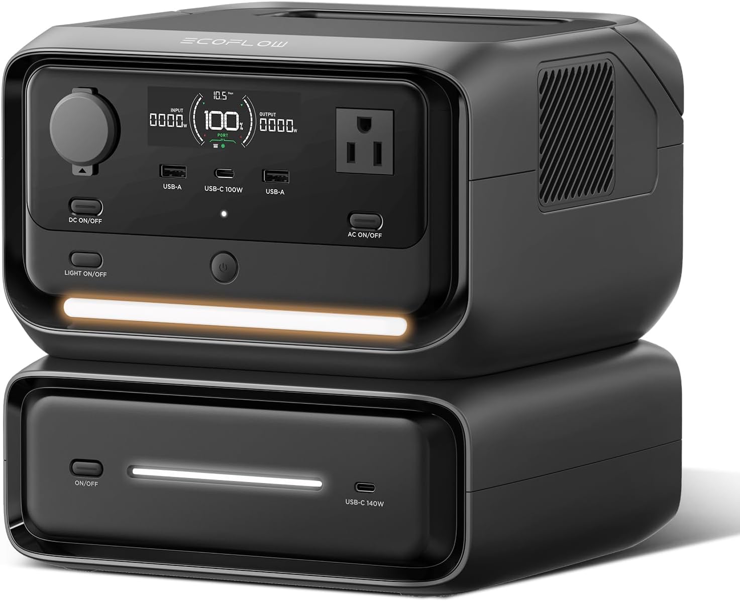 EF ECOFLOW River 3 Plus with EB300 Battery, 286Wh to 572Wh, 1200W AC Outlets