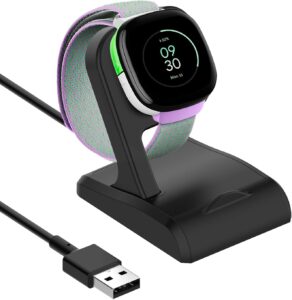 Fitbit Ace LTE Charger, Anti-Slip Stand Dock with 3Ft USB Cable
