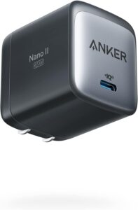 Anker Nano USB C Charger, 65W GaN II PPS Fast Compact Foldable Charger