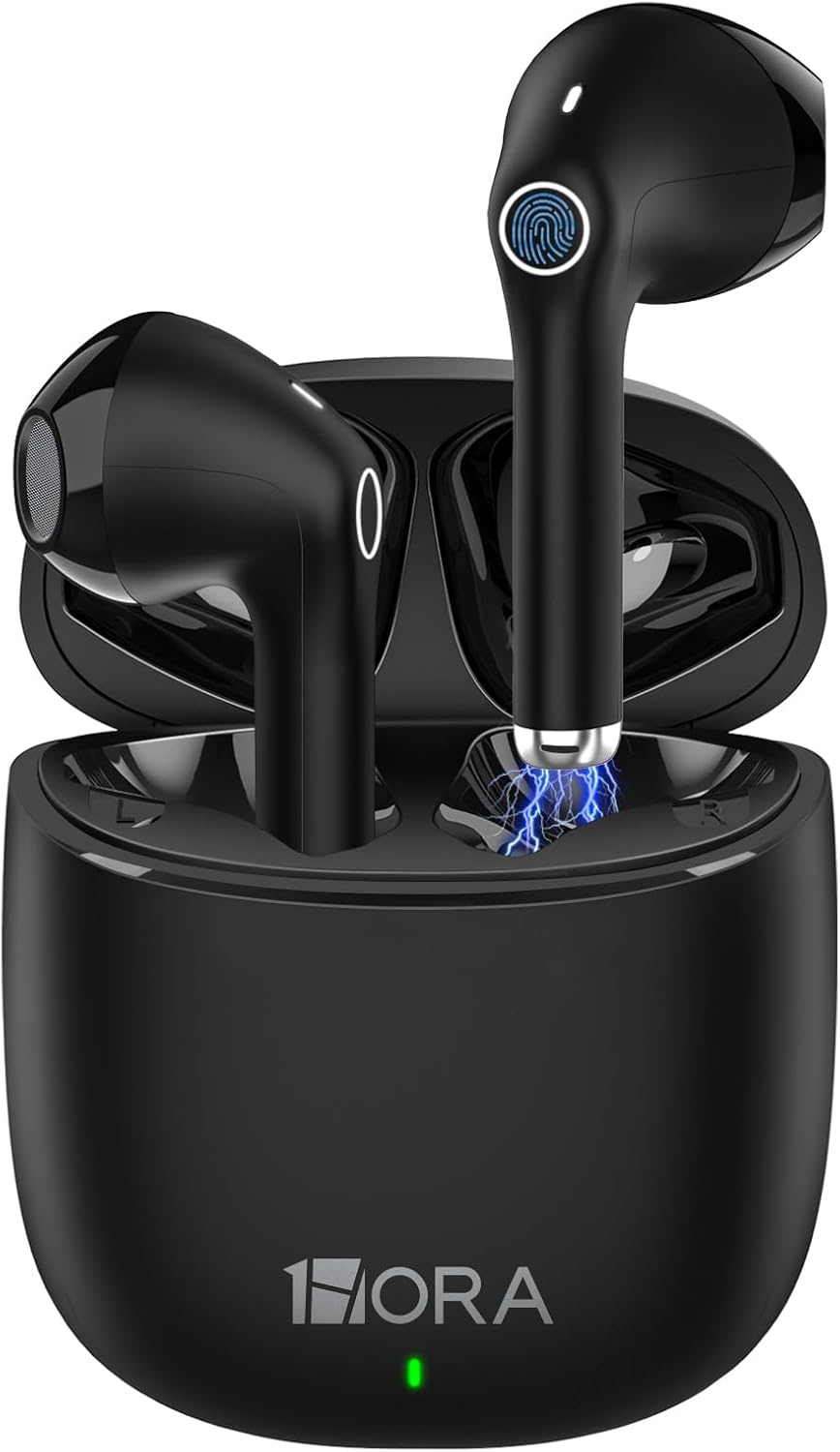 1 Hora Wireless Earbuds Bluetooth 5.3, Sports Headphones Deep Bass In-Ear