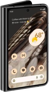 Google Pixel Fold - Unlocked 5G Smartphone with Telephoto & Ultrawide Lens - Foldable Display - Obsidian - 512GB (Renewed)