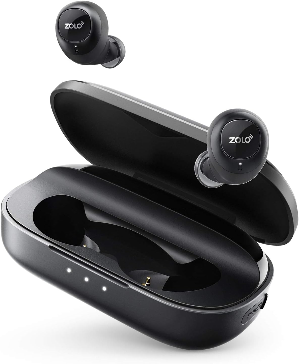 Here’s the rewritten text:  
ZOLO Liberty True Wireless Earbuds, Upgraded Bluetooth 5, 8H Playtime (100H with Case), Graphene Drivers, IPX5 Sweatproof, Hands-Free Calls  
Let me know if you'd like any adjustments!