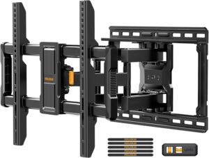 Perlegear UL-Listed Full Motion TV Mount for 40-86" TVs, 132 lbs, VESA 600x400, PGLF15