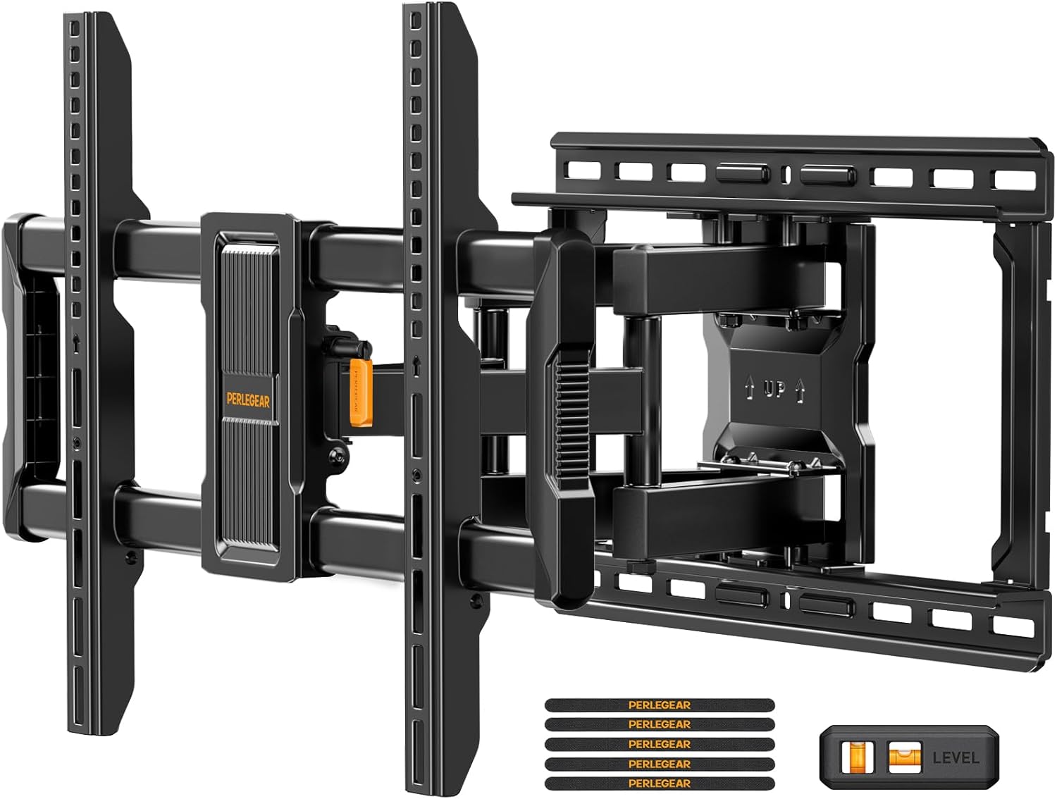 Perlegear UL-Listed Full Motion TV Mount for 40-86" TVs, 132 lbs, VESA 600x400, PGLF15