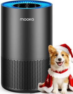 Here’s the rewritten text for SEO (under 60 characters):  
MOOKA H13 HEPA Air Purifier for Large Rooms, Pets, 1300 Sq Ft  
Let me know if you'd like any adjustments!