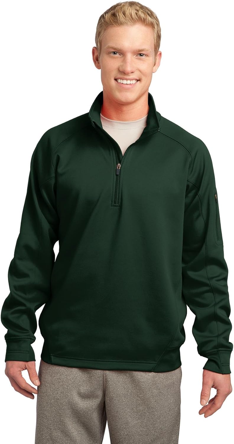Sport-Tek Tech Fleece 1/4-Zip Pullover L Forest Green