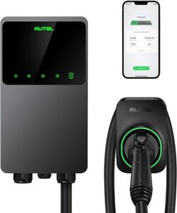 Autel MaxiCharger Home 50A 240V Level 2 EVSE WiFi Bluetooth Hardwired 25ft Cable