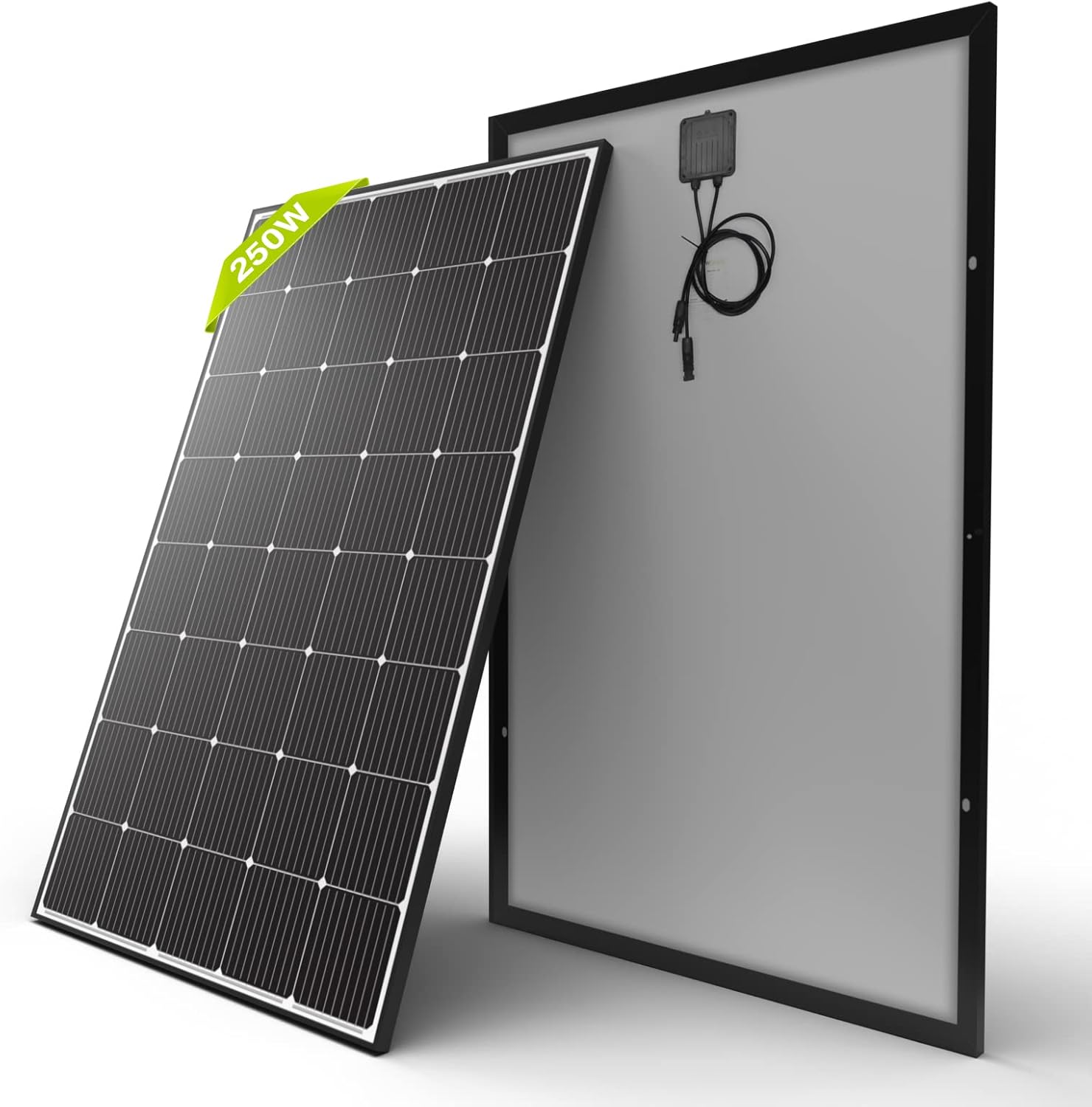 Newpowa 250W Monocrystalline Solar Panel for 12V 24V Systems with MPPT