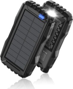 Power-Bank-Solar-Charger - 42800mAh Portable Charger, Fast QC 3.0, Flashlight