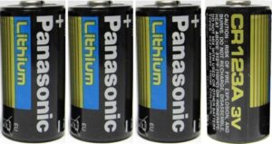 Panasonic CR123A Lithium 3V Photo Battery 4 Pack