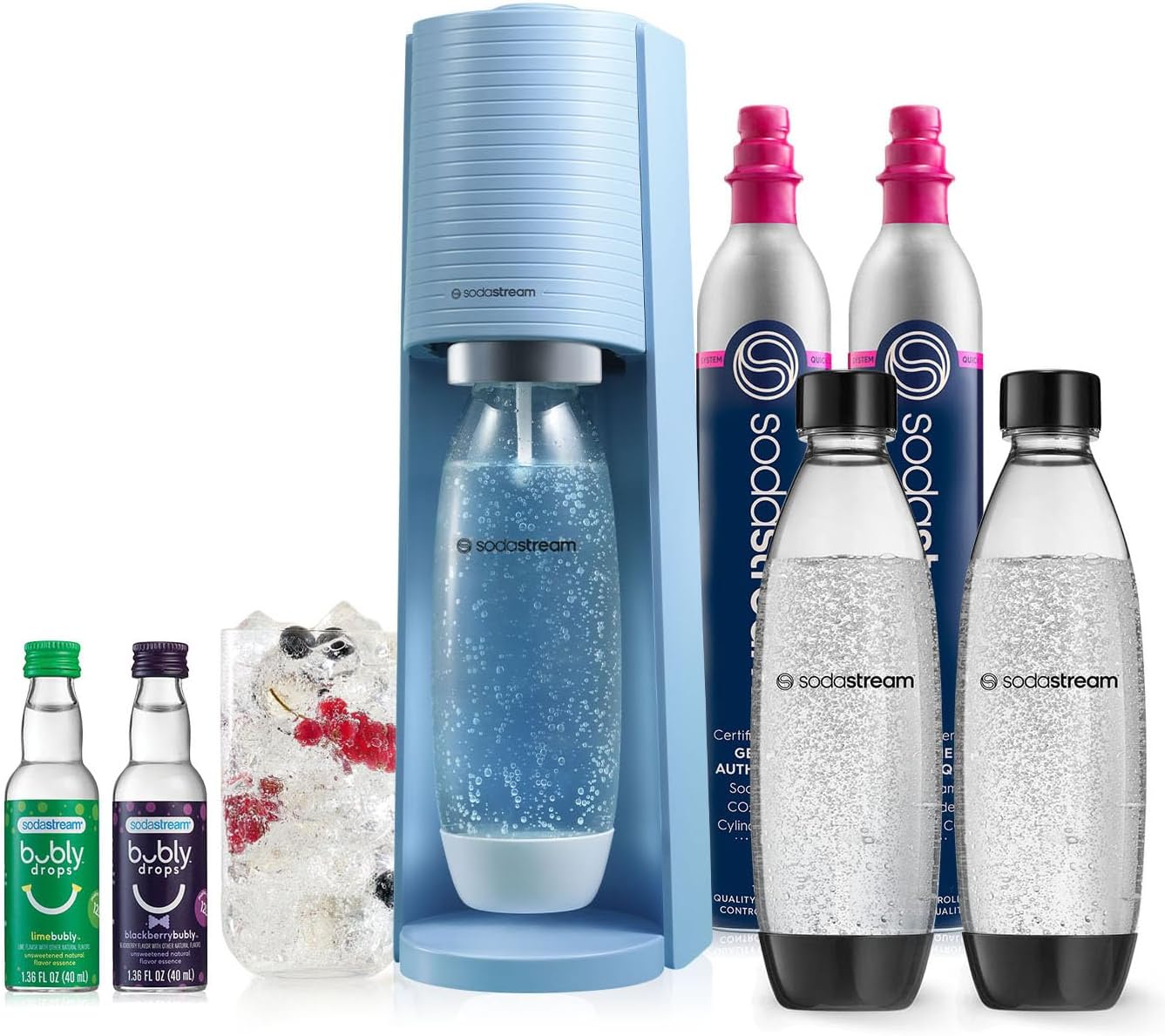 SodaStream Terra Sparkling Water Maker | VALUE BUNDLE | CQC CO2 System