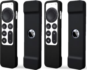 2 Pack Case for Apple TV 4K Siri Remote 2021 2022 - Soft Silicone Cover