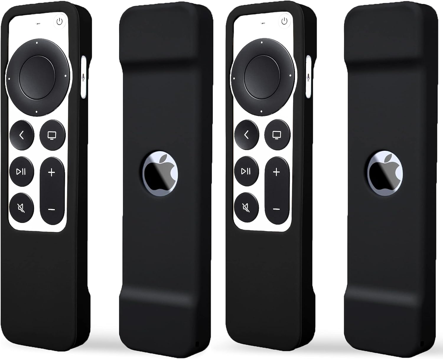2 Pack Case for Apple TV 4K Siri Remote 2021 2022 - Soft Silicone Cover