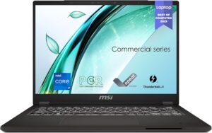 MSI Commercial 14 Laptop: 13th Gen i5, 14" 60Hz, Iris Xe, 16GB DDR4, 512GB SSD, Win 11 Pro, A13MG-002US, Gray