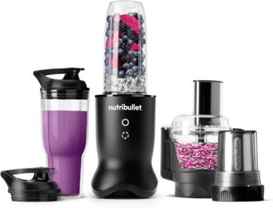 Nutribullet Ultra Plus+ 3-1 Compact Kitchen System, 1200W, Satin Black