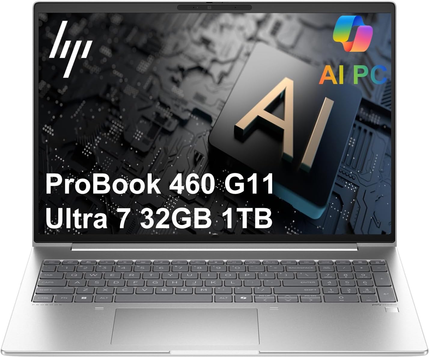 HP ProBook 460 G11 Laptop (16" FHD+, Ultra 7 155U, 32GB DDR5, 1TB SSD)