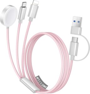 Here’s the rewritten text for your SEO title (under 60 characters):  
"Temdan 3-in-1 USB C Cable for Apple Watch & iPhone 16-12 - Pink"  
Let me know if you'd like any adjustments!