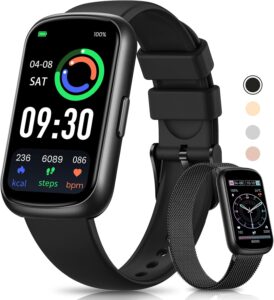 Here’s the rewritten text for the SEO title (under 60 characters):  
"Fitness Tracker Smartwatch – Heart Rate, SpO2, Sleep, IP68 Waterproof"  
Let me know if you'd like any adjustments!