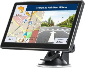 GPS Navigator for Car Truck RV, 7 Inch Touch Screen, 2025 Maps, Voice Guidance, Speed Alert, Truck Routing