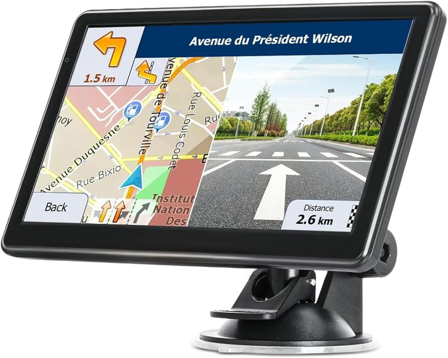 GPS Navigator for Car Truck RV, 7 Inch Touch Screen, 2025 Maps, Voice Guidance, Speed Alert, Truck Routing