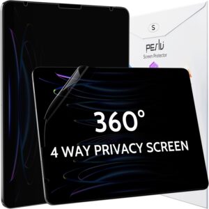 Privacy Screen for iPad Air 5th/4th Gen & iPad Pro 11 (2018-2022), Anti Glare Blue Light Filter, Bubble-Free Easy Install Black Protector