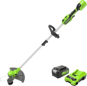 Greenworks 24V 13-Inch Brushless String Trimmer (Gen 2), 4.0Ah USB Battery & Charger