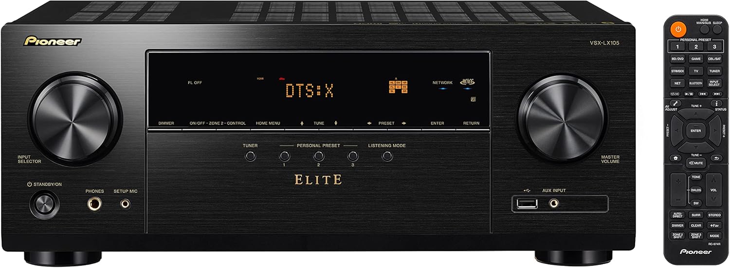 Pioneer Elite VSX-LX105 7.2 Channel Network AV Receiver