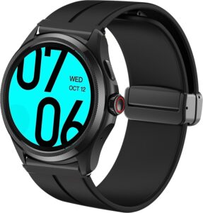Compatible Ticwatch Pro 5 Bands, 24mm Soft Silicone Magnetic Sport Strap