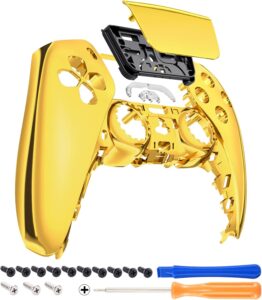 ExtremeRate Chrome Gold Glossy PS5 Touchpad Cover for BDM-010 020 030 040 050
