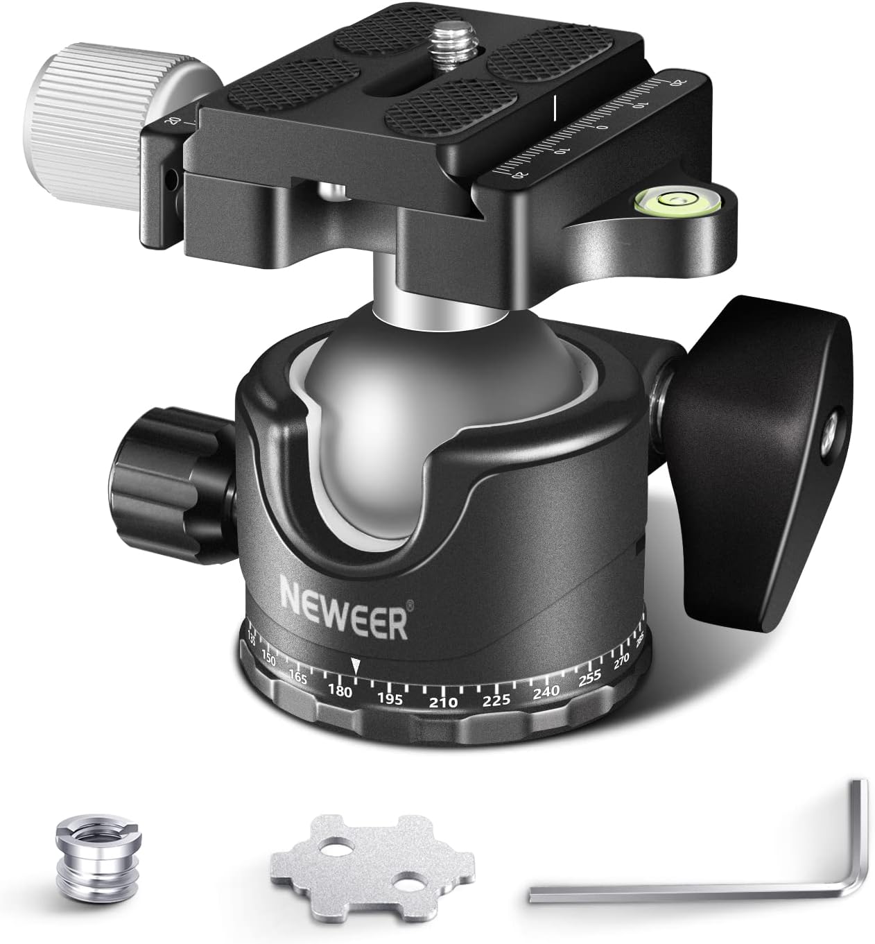 NEEWER Low Profile Ball Head, 36mm Metal Panorama Head, Arca 1/4 Plate, 33lb Load -GM36