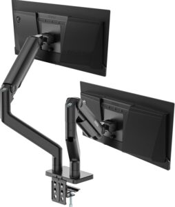 MSI MAG MT201D - Heavy Duty Dual Monitor Stand, 17-45", VESA, 44lbs, Black