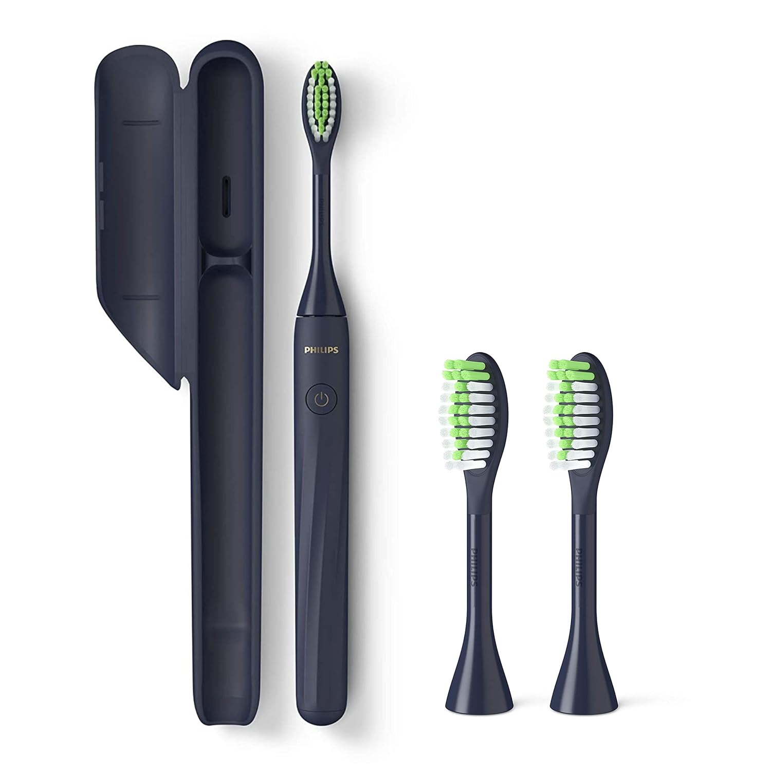 Philips Sonicare One Electric Toothbrush with Travel Case and 2pk Heads - Midnight Blue, HY100-01