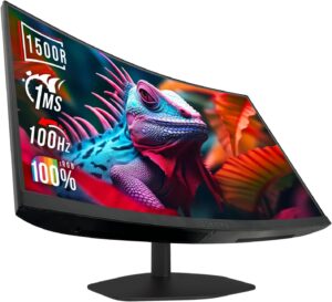 Sceptre Curved 27" Gaming Monitor 1500R 100Hz HDMI X2 DP 1ms 100% sRGB Black (C275W-FW100T)