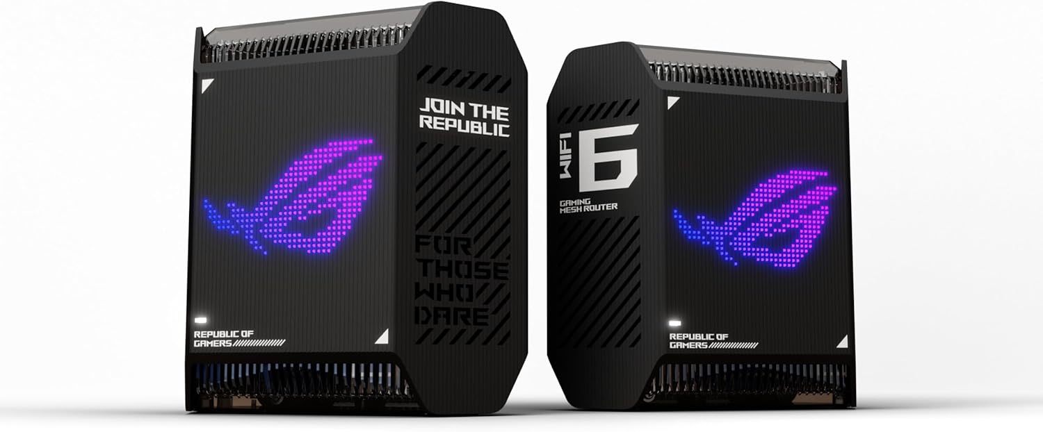 ASUS ROG Rapture GT6 (2PK) AX10000 Tri-Band WiFi 6 Gaming Mesh System