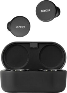 Denon PerL True Wireless Earbuds - ANC, Bluetooth, Personalized Sound, 24H Battery, Wireless Charging, Black