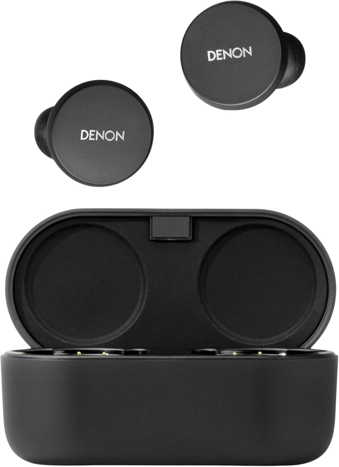 Denon PerL True Wireless Earbuds - ANC, Bluetooth, Personalized Sound, 24H Battery, Wireless Charging, Black