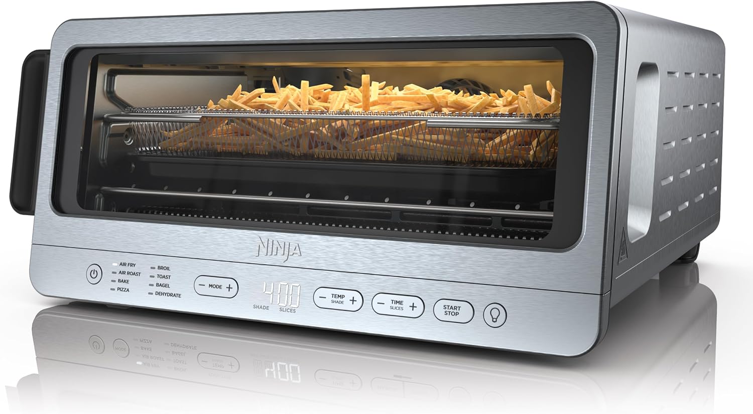 Ninja Flip Toaster Oven & Air Fryer, 8-in-1, Flip Up, Large Capacity, Stainless, 1800W, SP151 (Renewed)