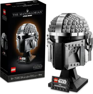 LEGO Star Wars Mandalorian Helmet 75328 Buildable Model Kit, Collectible Gift